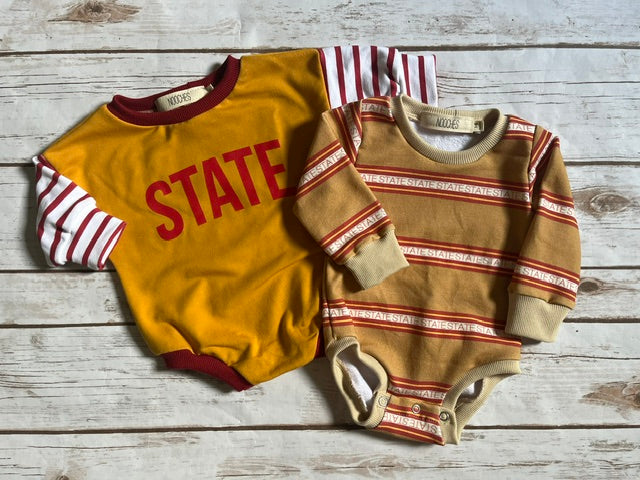 State Stripe Oversized Romper