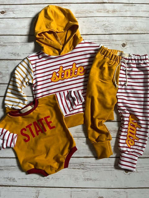 State Stripe Oversized Romper