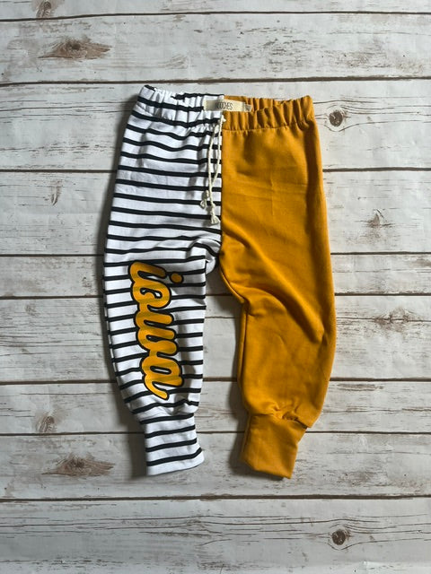 Wholesale Iowa Stripe Block Sweatpants