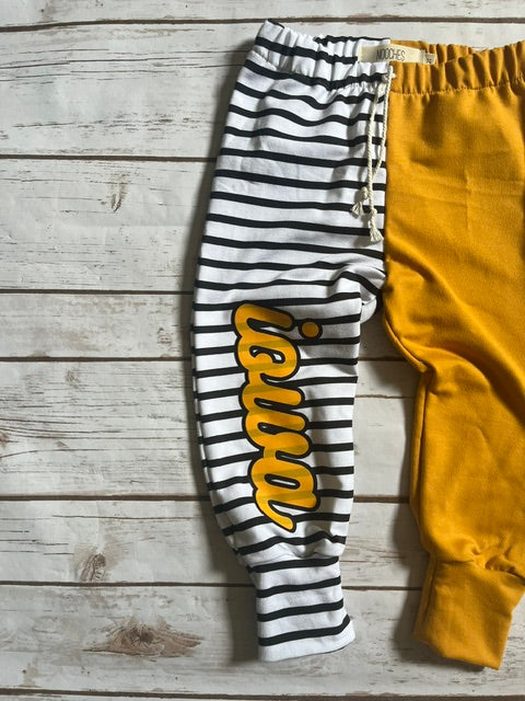 Iowa Stripe Block Sweatpants