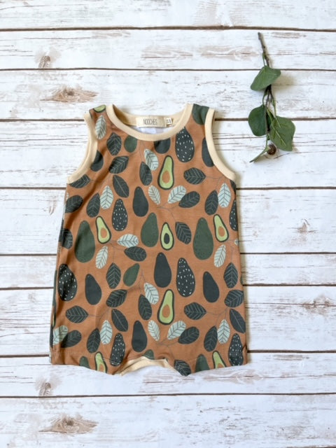 Avocado Summer Tank Romper