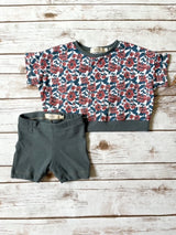 Stormy Blue Bike Shorts