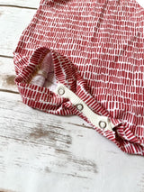Red Dash Summer Tank Romper