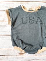 USA Oversized T-shirt Romper