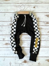 Black Check Iowa Sweatpants
