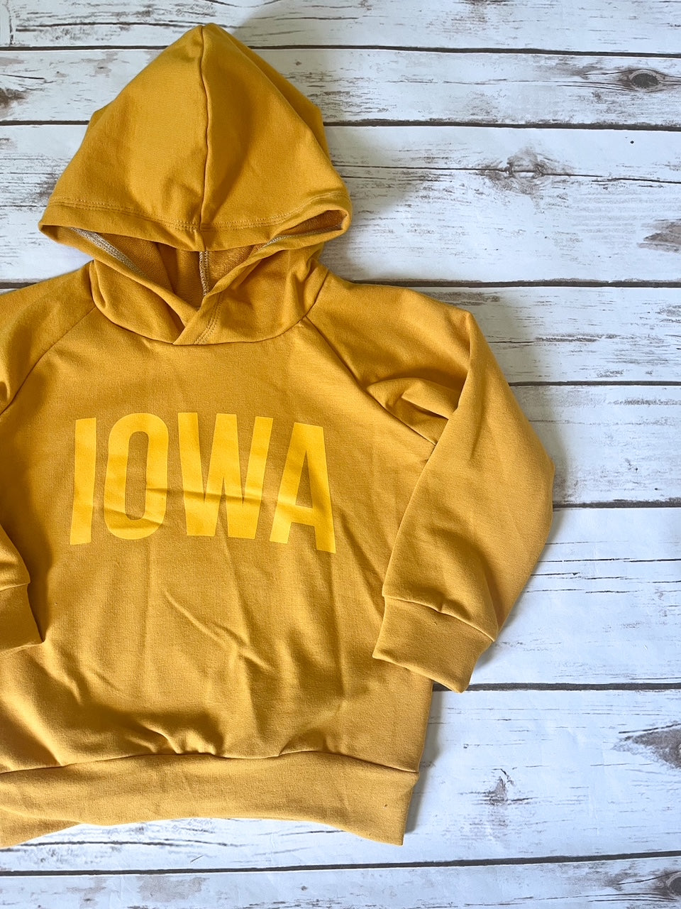 Iowa Monochrome Mustard Hoodie