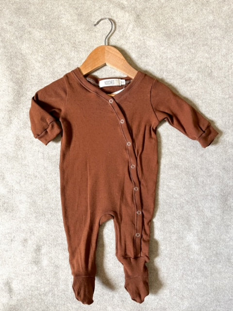 Chocolate Footed Romper