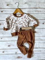 Cognac Ribbed Leggings