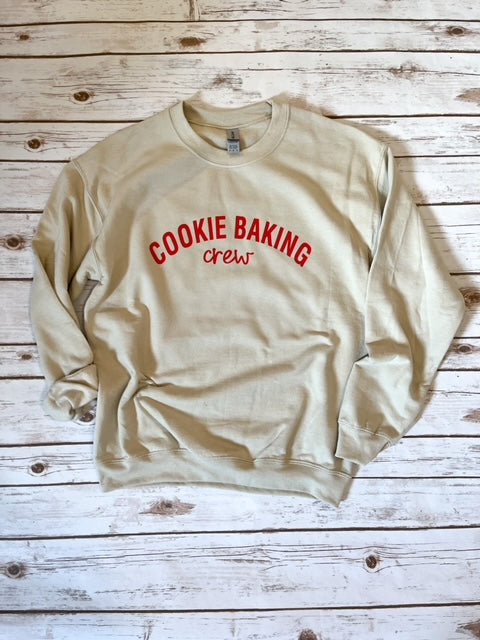 ADULT Cookie Baking Crew Pullover