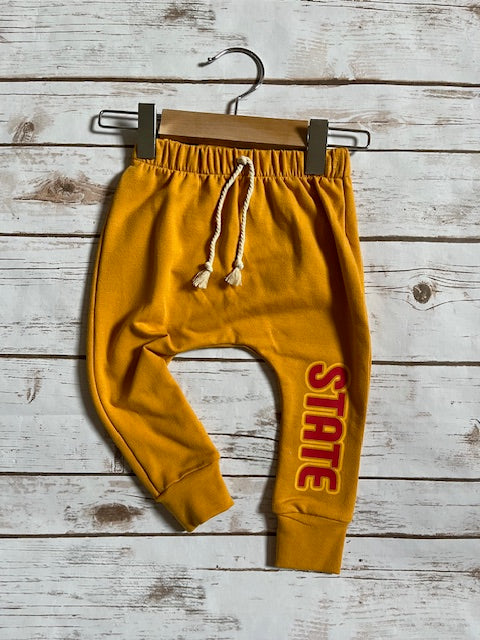 State Bubble Mustard Joggers