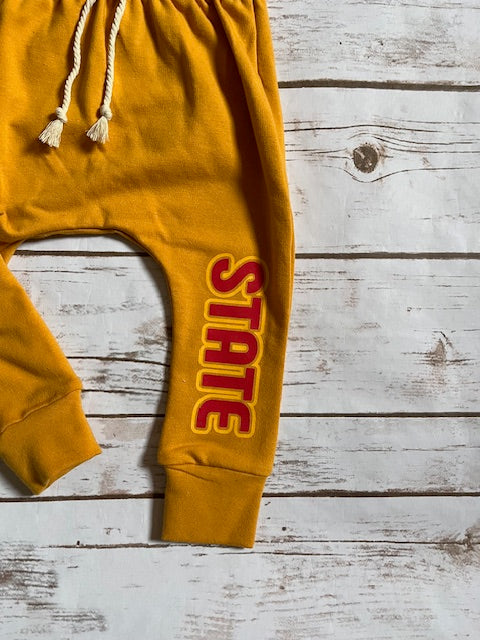 State Bubble Mustard Joggers