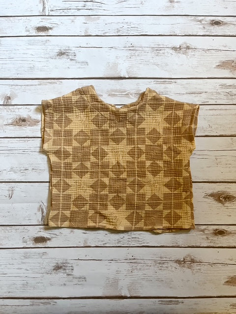 Wholesale Iowa Quilt Block Gauze Shirt