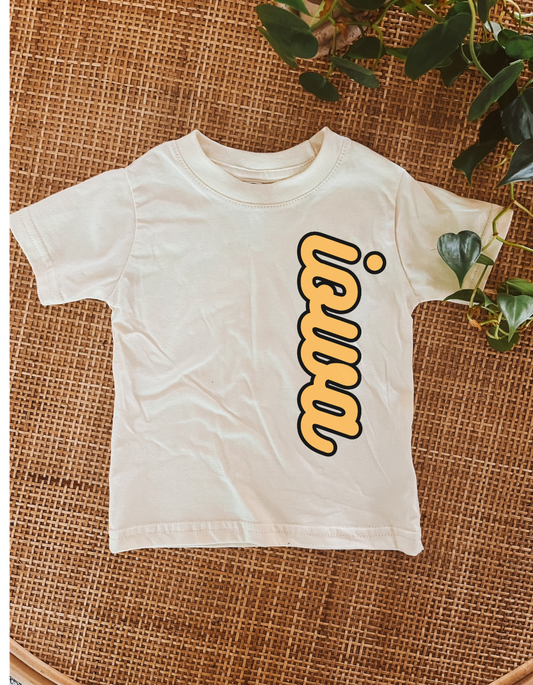 Wholesale T-Shirt - Iowa Vertical Cursive