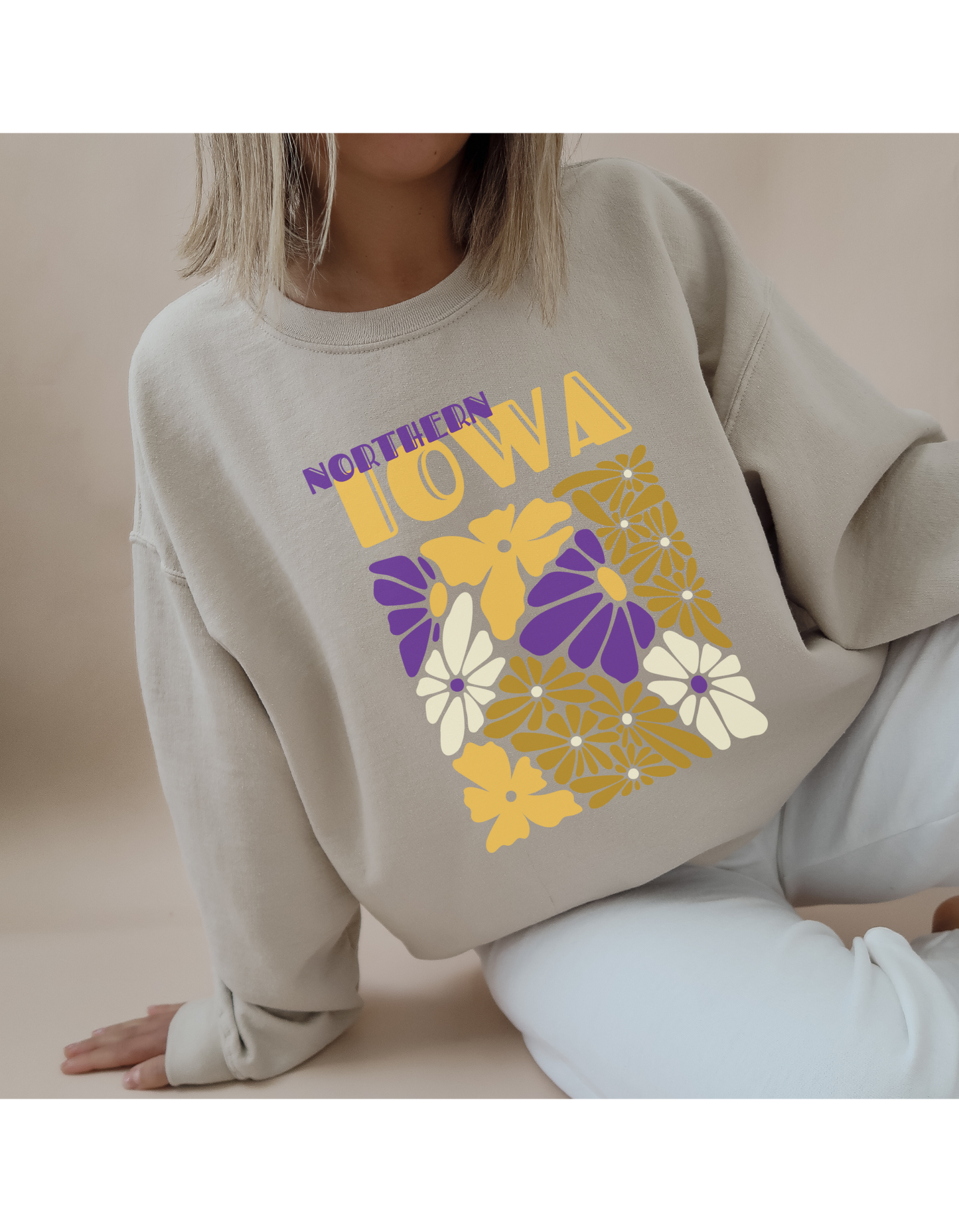 Northern Iowa Floral sweatshirt - Gilden