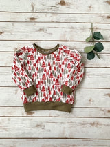 Red Doe a Deer Pullover