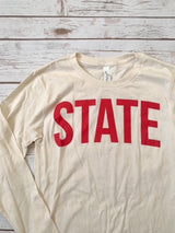 ADULT Cream Classic State Long-Sleeve T