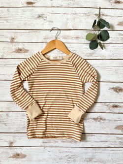 Burnt Pumpkin Stripe Fitted T